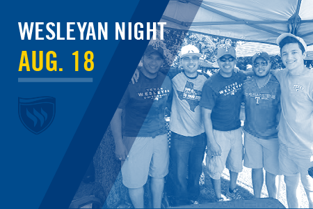 Buy your ticket for Wesleyan Night with the Rangers at Globe Life Park on August 18.