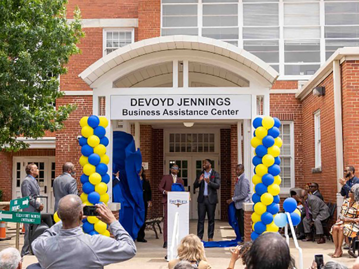 Photo of a business center grand opening in Texas