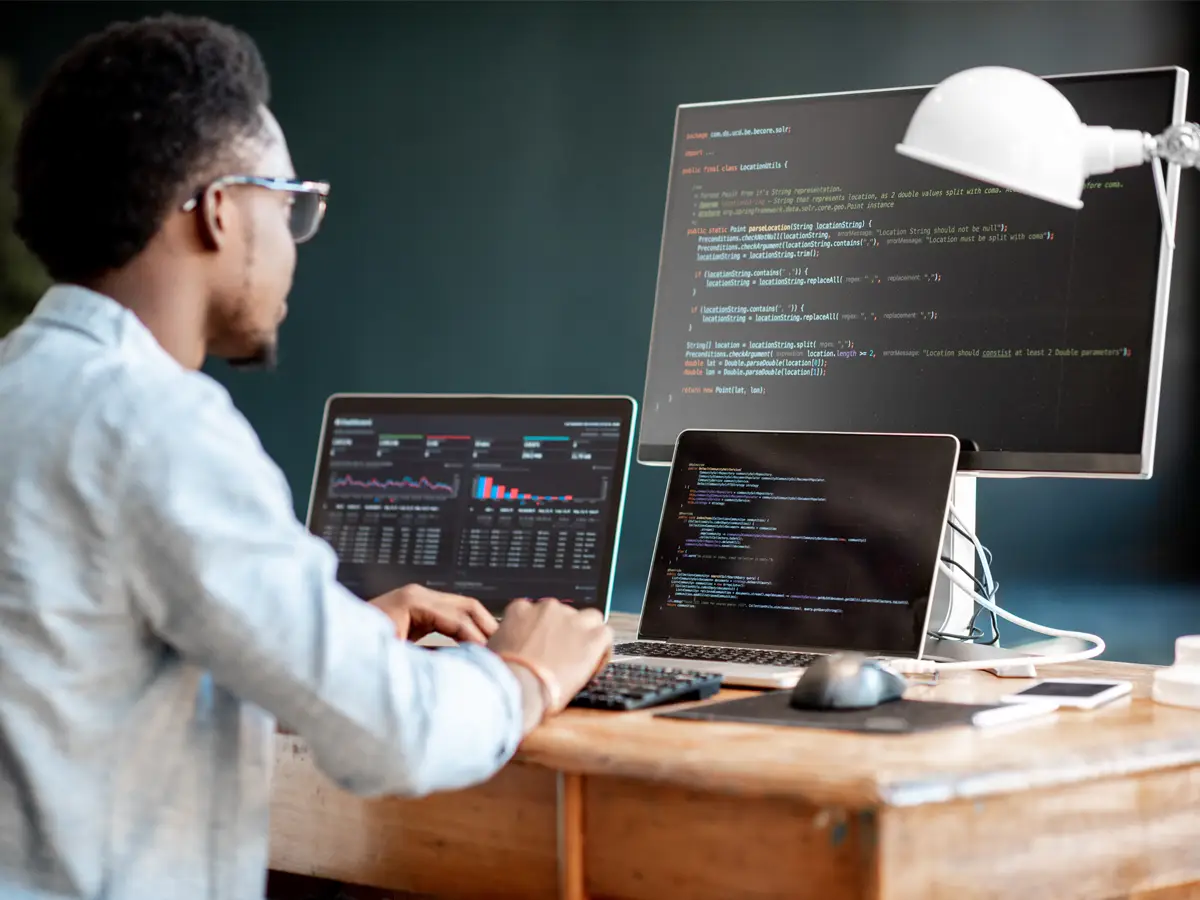 programmer at computer