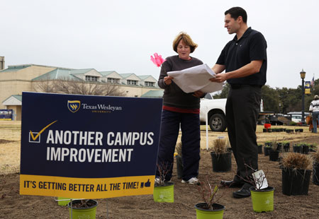 Brian Franks is leading the charge on improvements around the campus.