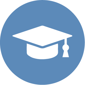 Graphic of mortar board to represent major