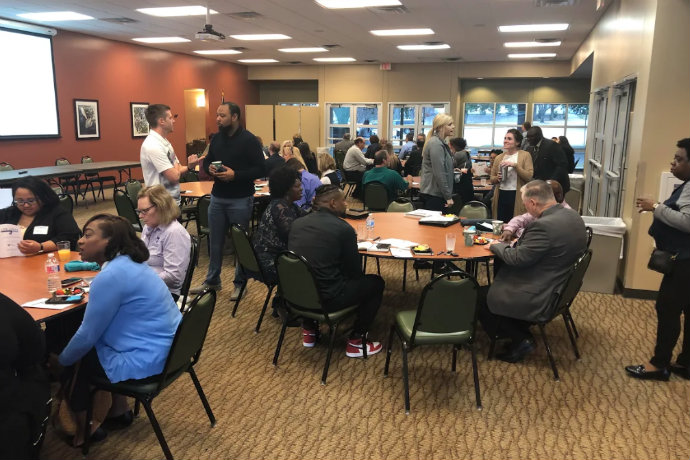 Photos from the February 2019 meeting of Tarrant County Job Links held at Lou's Place