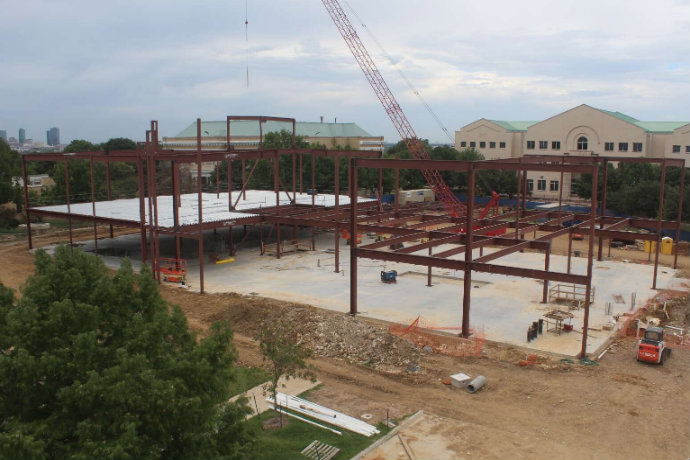 Photo of Martin Center construction site taken on Oct. 8, 2018.