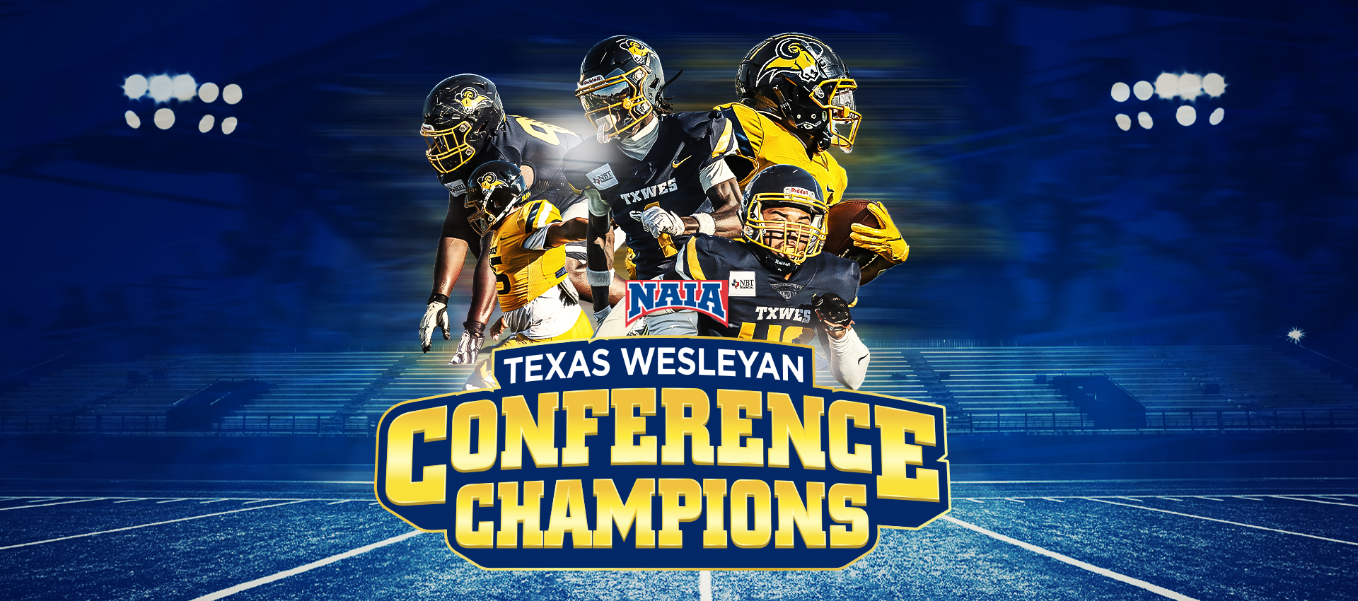 Graphic Celebrating The National Conference Champions Rams Football Team