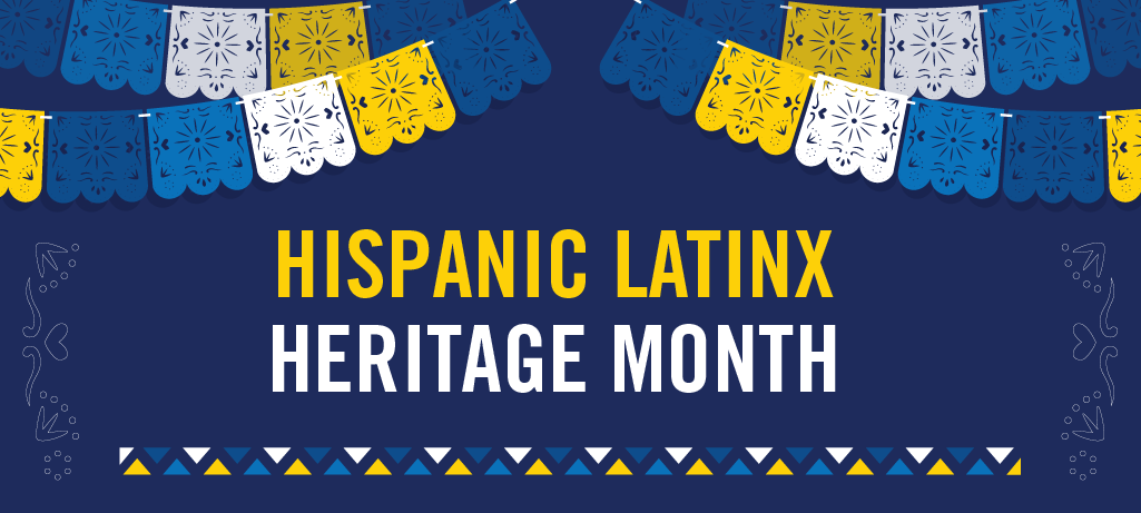 Banner Announcing Hispanic Latin X Heritage Month