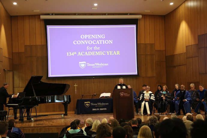 Dr. Pam Rast Speaking at Convocation