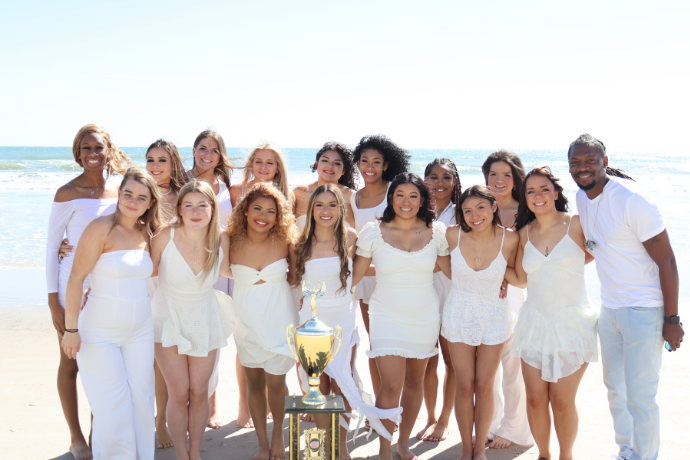 Cheer Team with 2024 Trophy