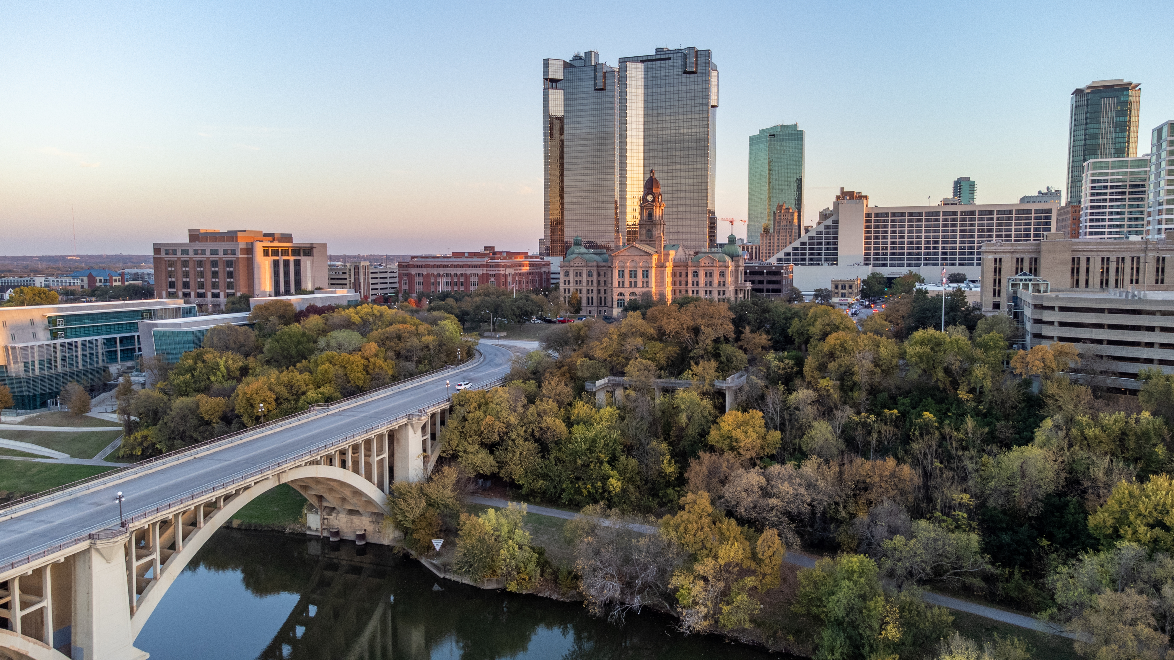Downtown Fort Worth with Trinity River