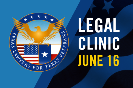 Mark your calendar for the free legal clinic for veterans at Texas Wesleyan on June 16