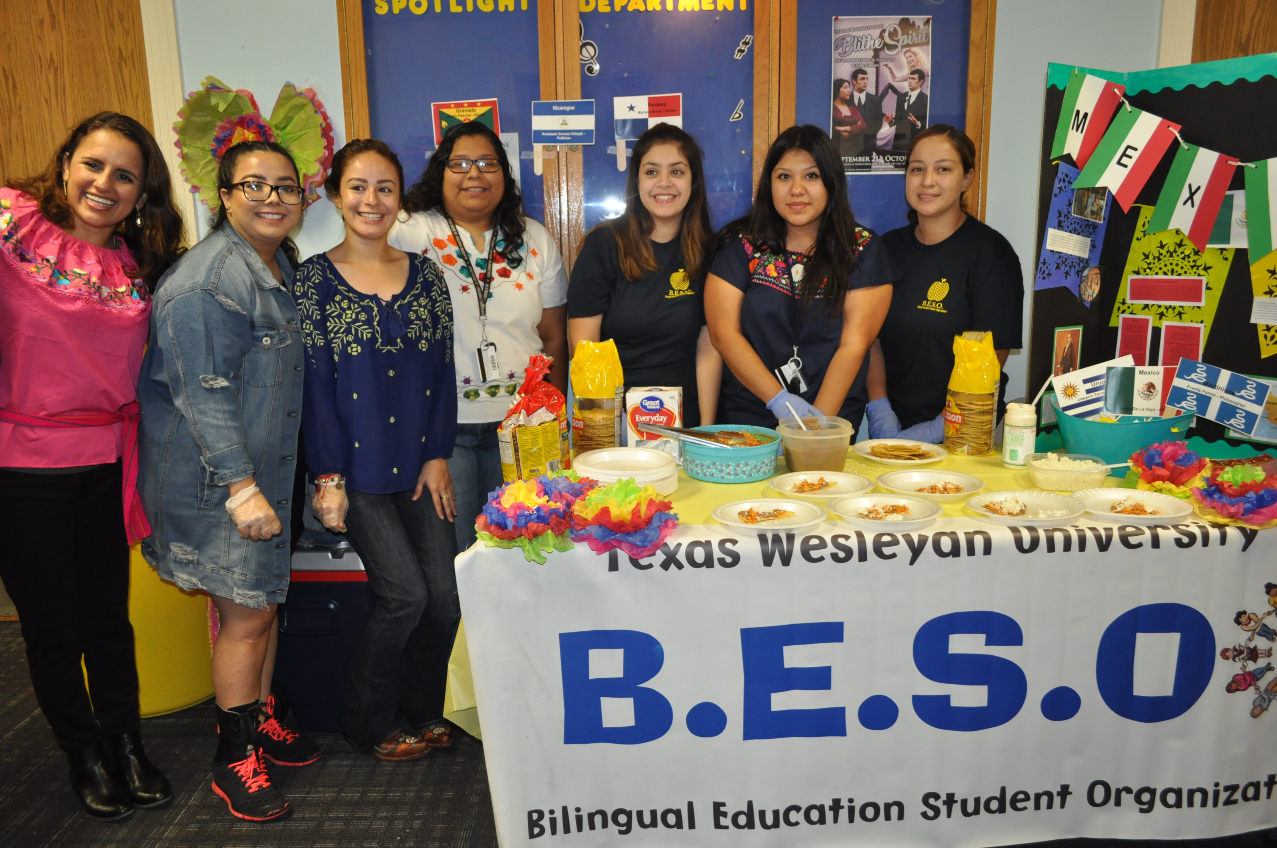 Staff, students and faculty were invited to a Hispanic Heritage month celebration where food and beverages from various latin countries were offered after the performance!