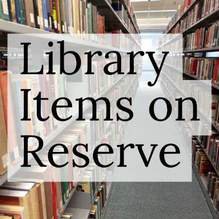 Library items on reserve