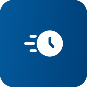 icon of a clock traveling quickly