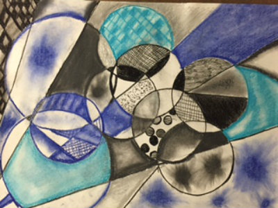 Study in Cubism, Beginning Drawing