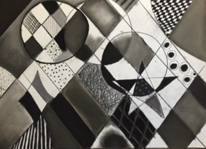 Study in Cubism, Beginning Drawing