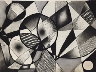 Study in Cubism, Beginning Drawing