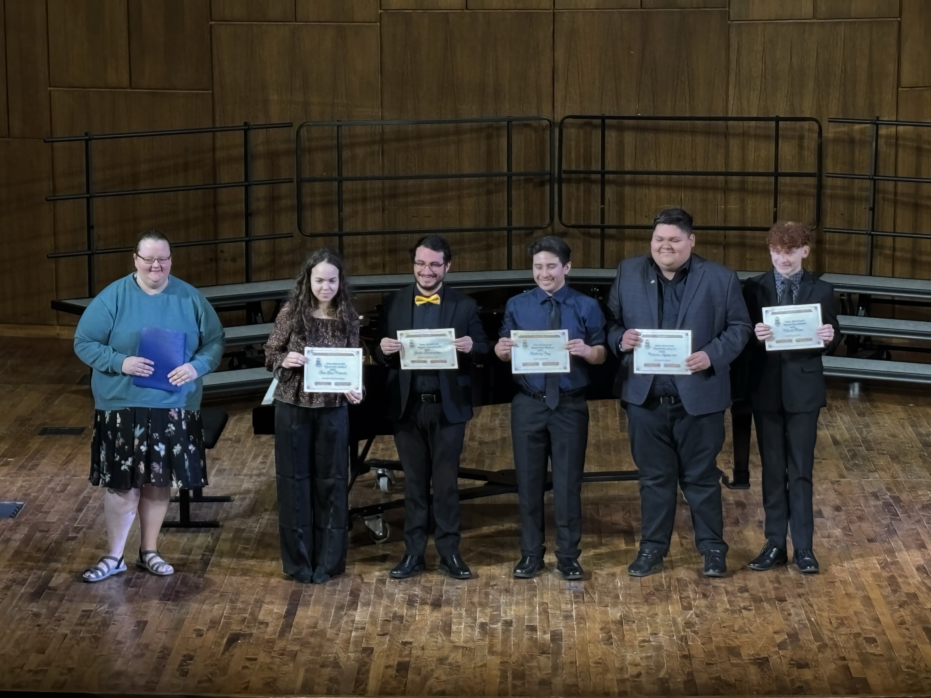 This is a photo of students winners at the Sigma Alpha Lota Recital