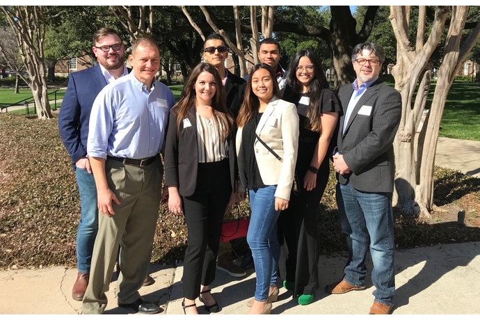 Students and faculty attending the MEMNTO Conference at SMU, Feb 8, 2020