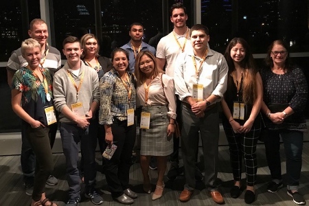 Hatton Sumners Scholars and faculty at Tribune Festival 2018