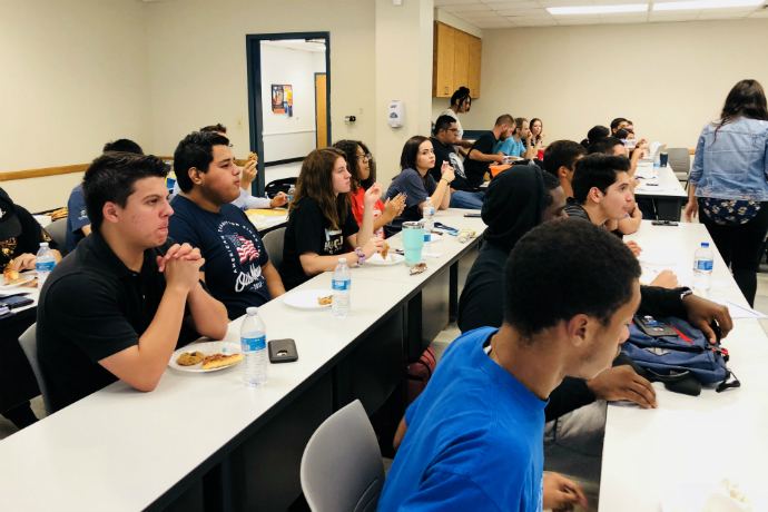 The Accounting Society welcomed guest speaker, Jimmie Smith of IMA during first fall meeting.