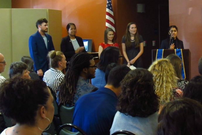 During the Spring 2018 Dean's List Ceremony the School of Business honor society, Beta Gamma Sigma, inducted students and faculty.