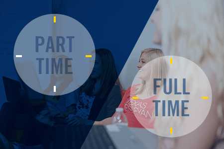 Now that you've decided to earn your master's degree in professional counseling, let us help you choose between being a full-time or part-time student.