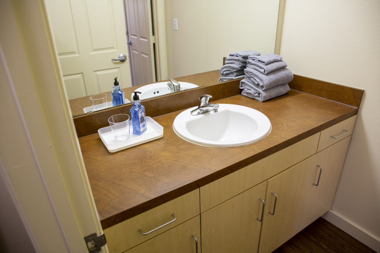 West Village Efficiency bathroom sink