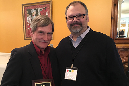 Jeffrey DeLotto, Ph.D., professor of English, was awarded the Frances B. Hernandez Teacher-Scholar Award at the Conference of College Teachers of English on Saturday, March 5.