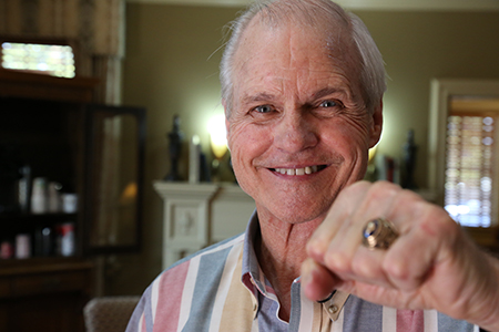 Class of 1965 alumnus Sarge Hill lost his ring more than 50 years ago on the Texas Wesleyan campus. In 2015, it was found and returned. Watch the video from WFAA and USA Today.