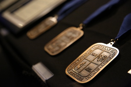 photo of medals presented at alumni medal dinner