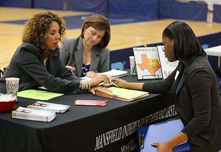 An image at the Career Fair taken in 2013.